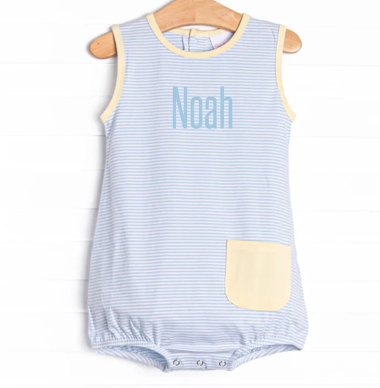 Noah Pocket Bubble, Blue Stripe
