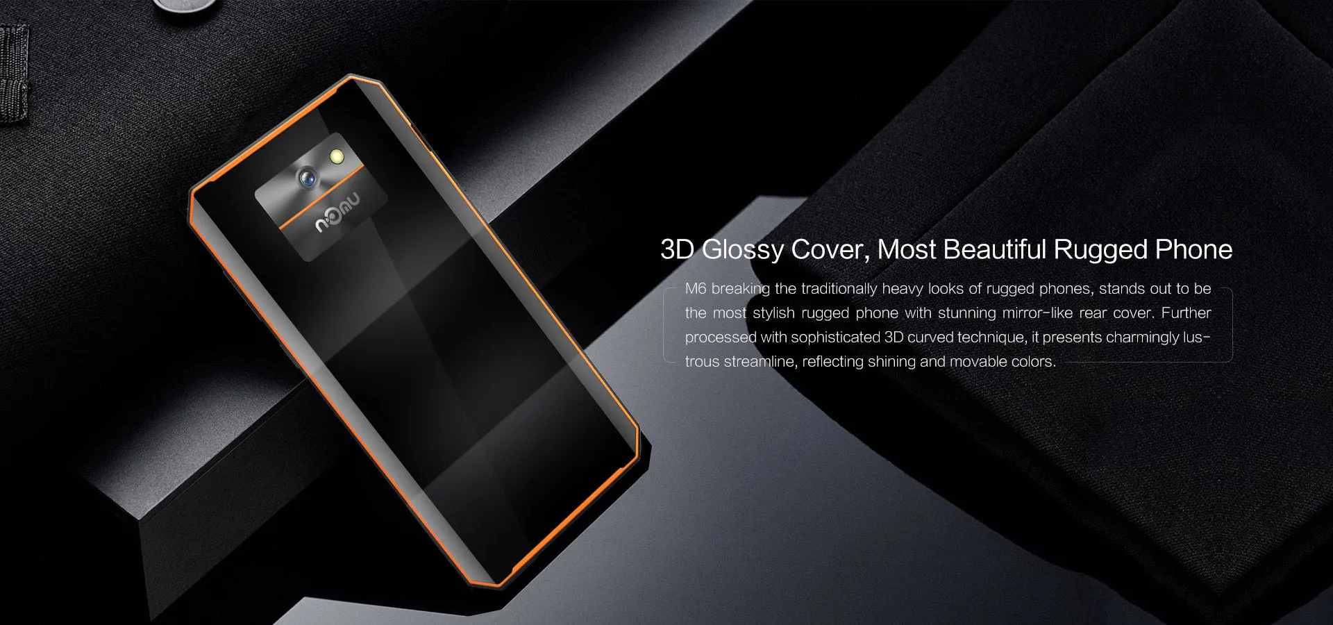 Nomu M6 smartphone 5.0"" 2GB 16GB MTK6737T Android 6.0 13.0MP 1280x720 3000mAh IP68 Waterproof Mobile Phone Black