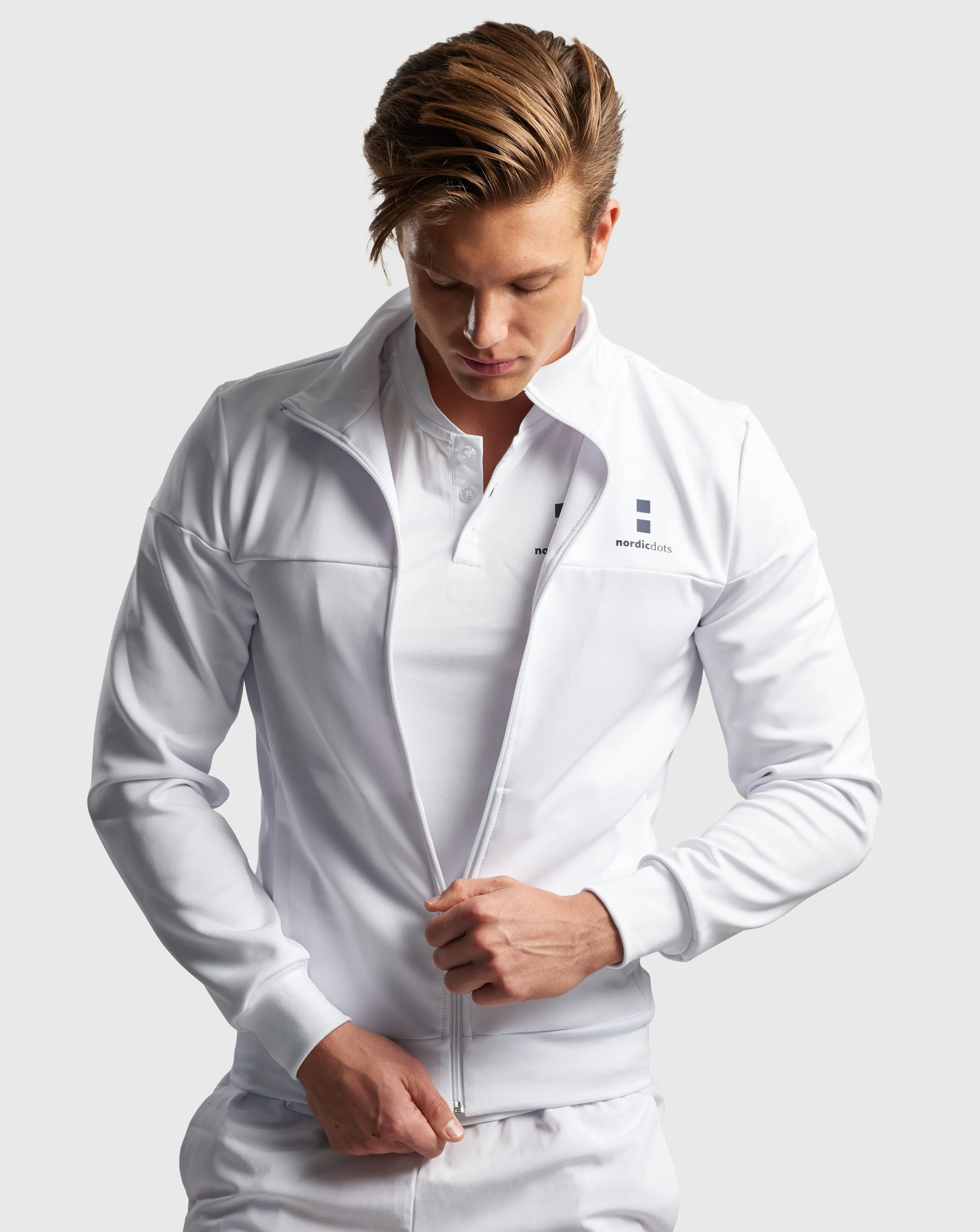 nordicdots Off Court Jacket White