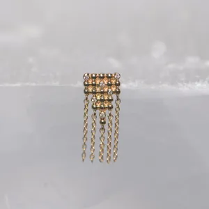 Not So Secret Threaded End & Post with Diamonds