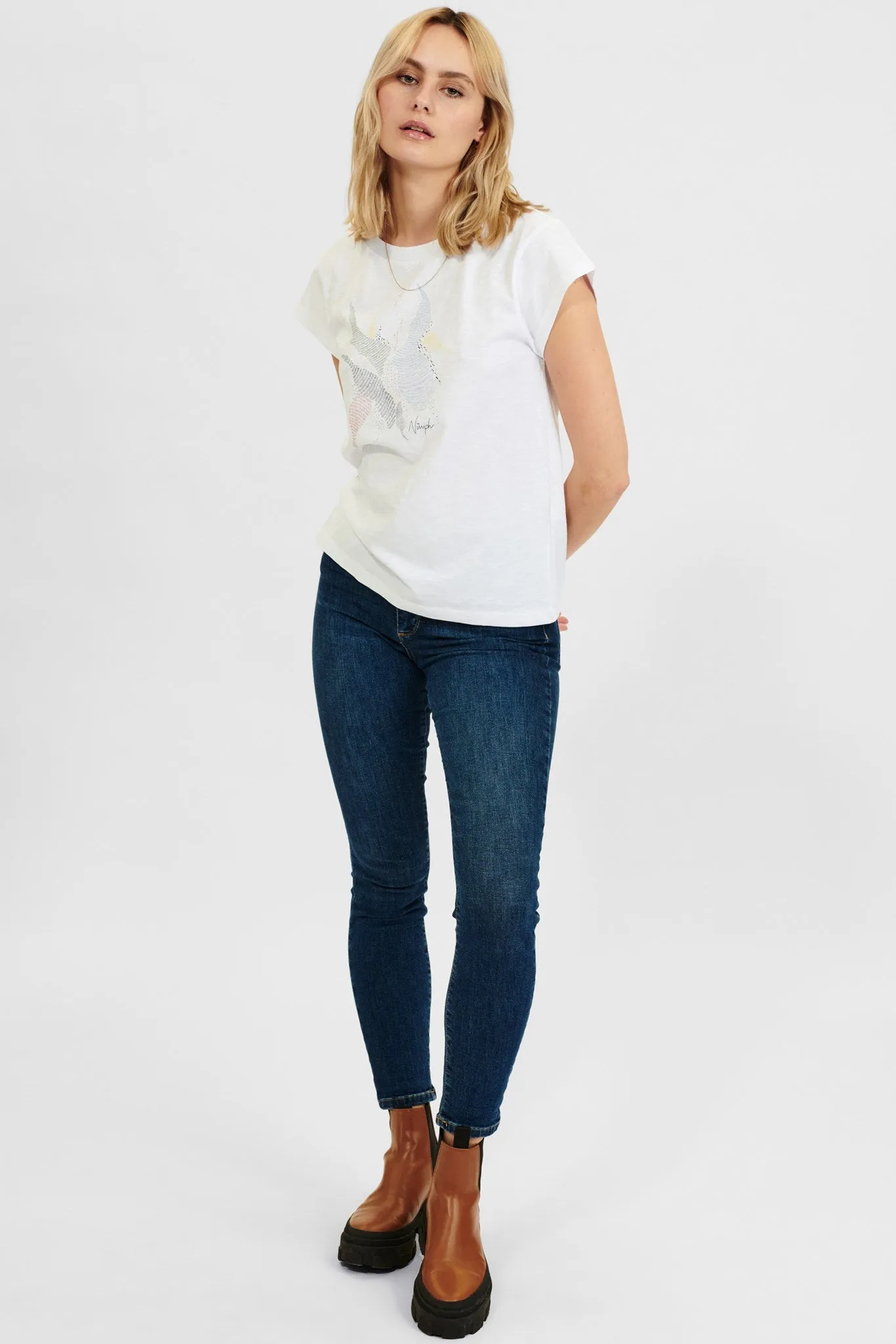 NUDAKOTA TEE - Bright White