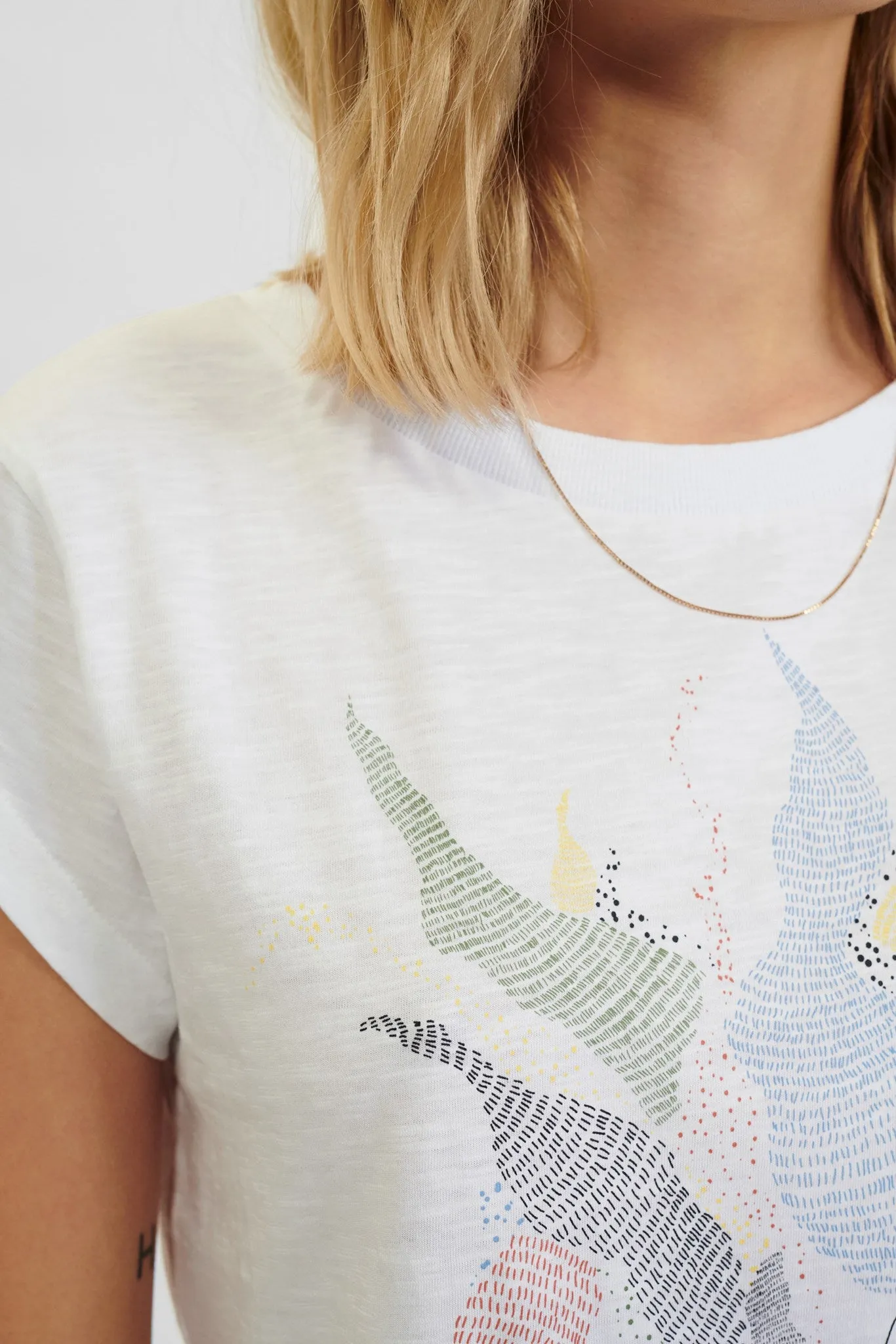 NUDAKOTA TEE - Bright White