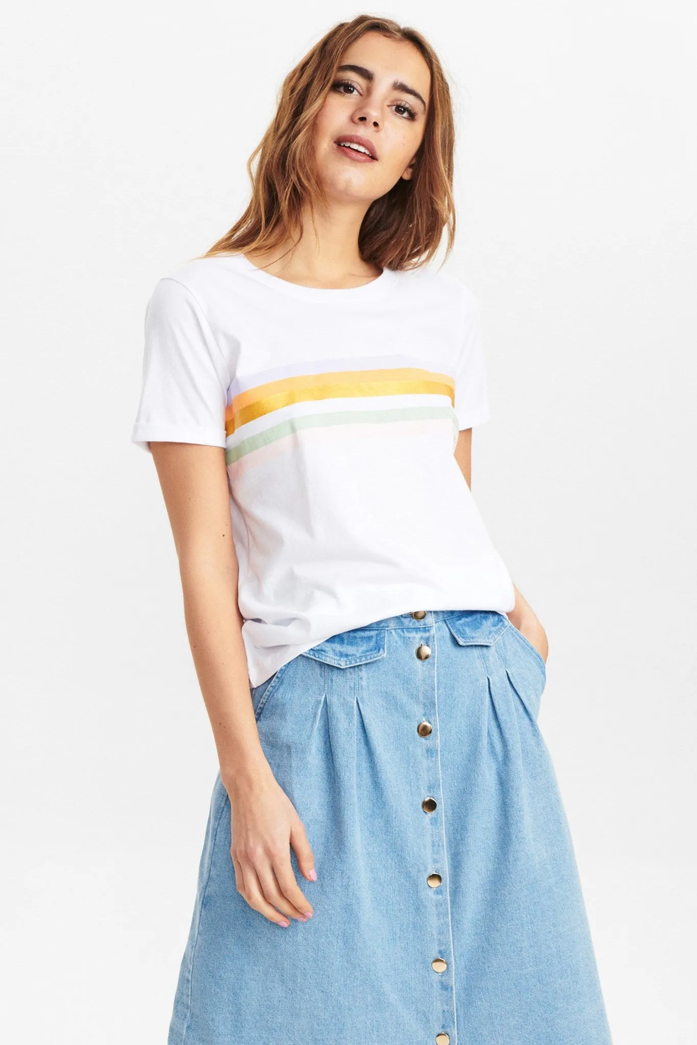 NUDHANA TEE - Bright White