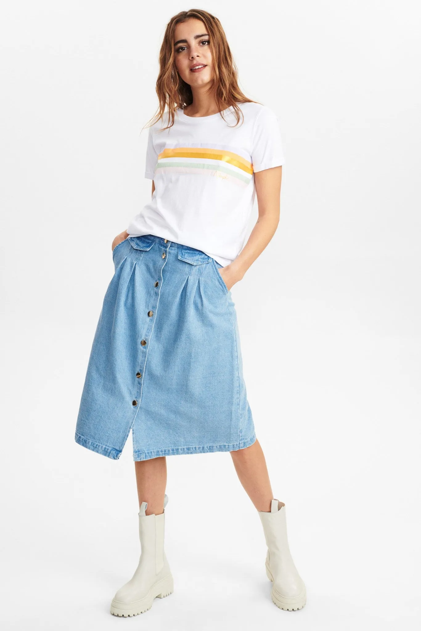 NUDHANA TEE - Bright White