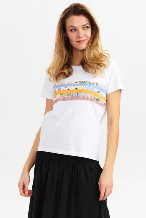 NUDORIANA TEE - Bright White
