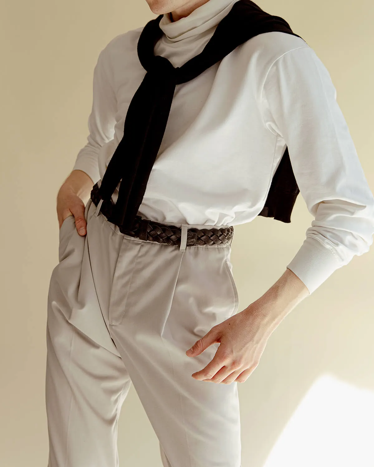 OBSIDIAN BRAIDED BELT - M