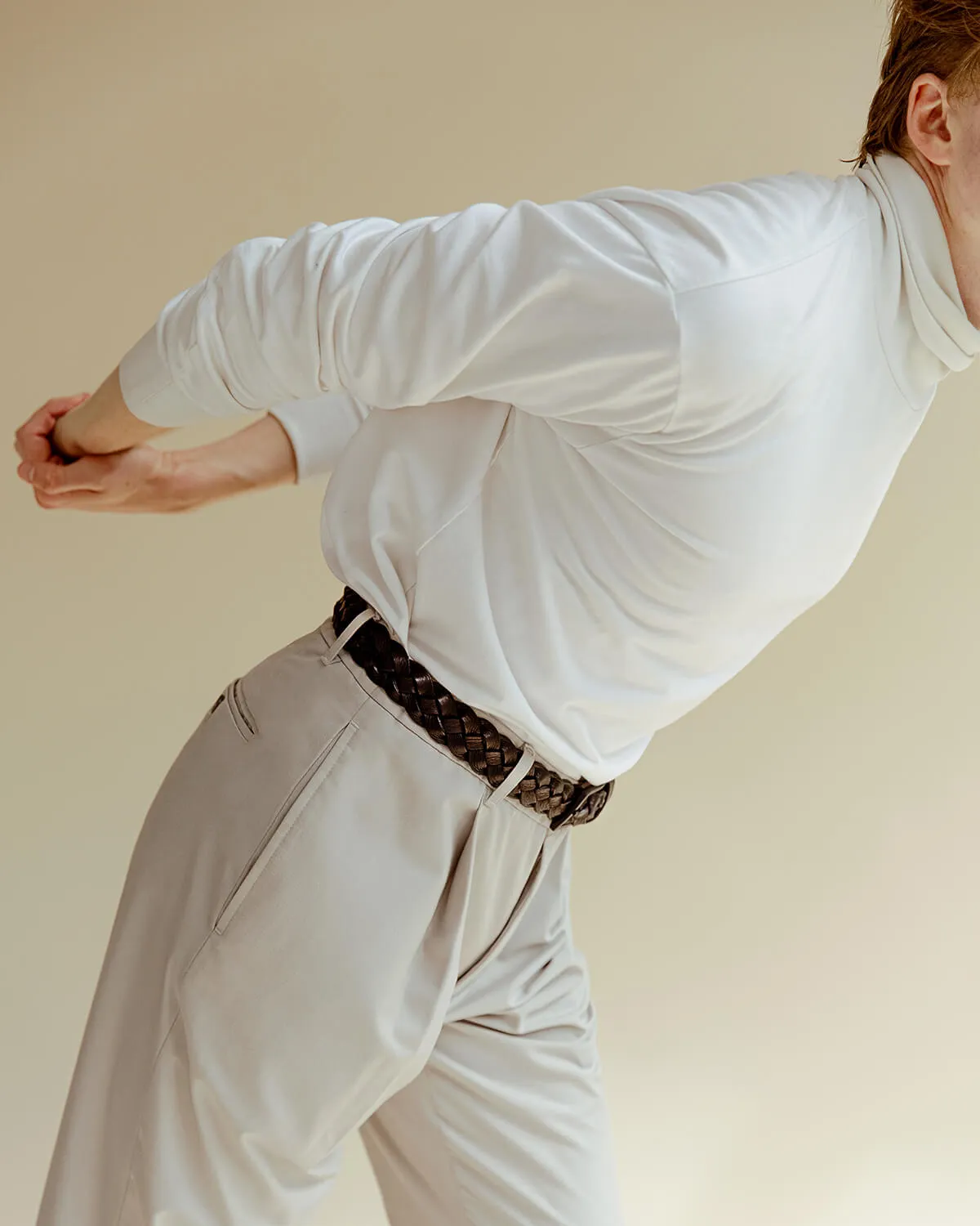 OBSIDIAN BRAIDED BELT - M