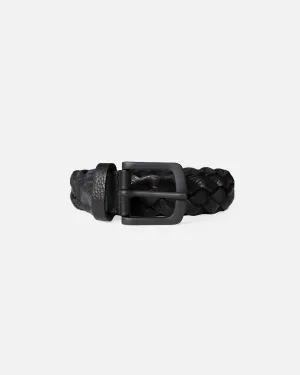 OBSIDIAN BRAIDED BELT - M