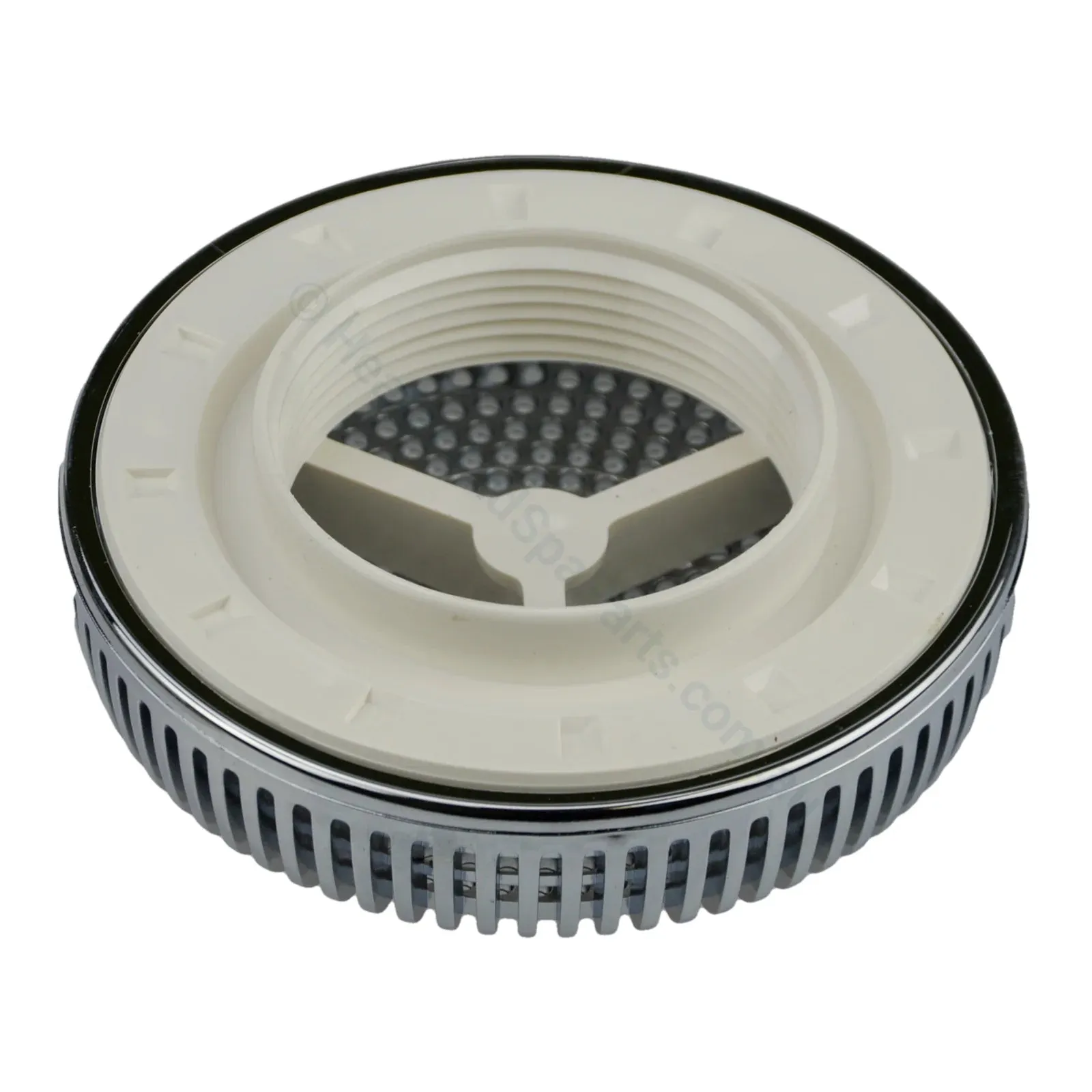 Obsolete - Edgetec Spa Bath Suction - Chrome - 100mm - 192lpm
