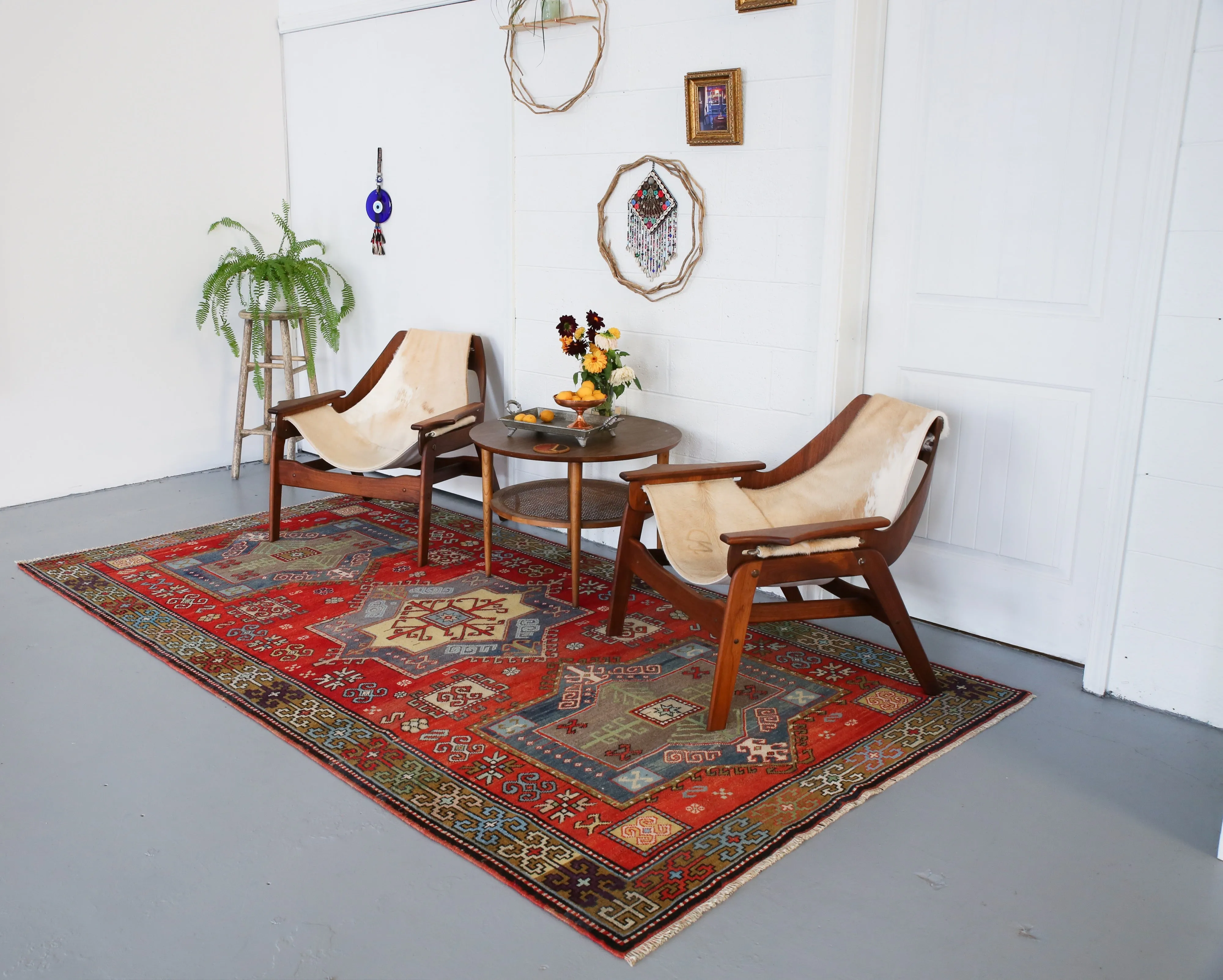 Old  Anatolian Yoruk Rug 5.4ftx9.7ft