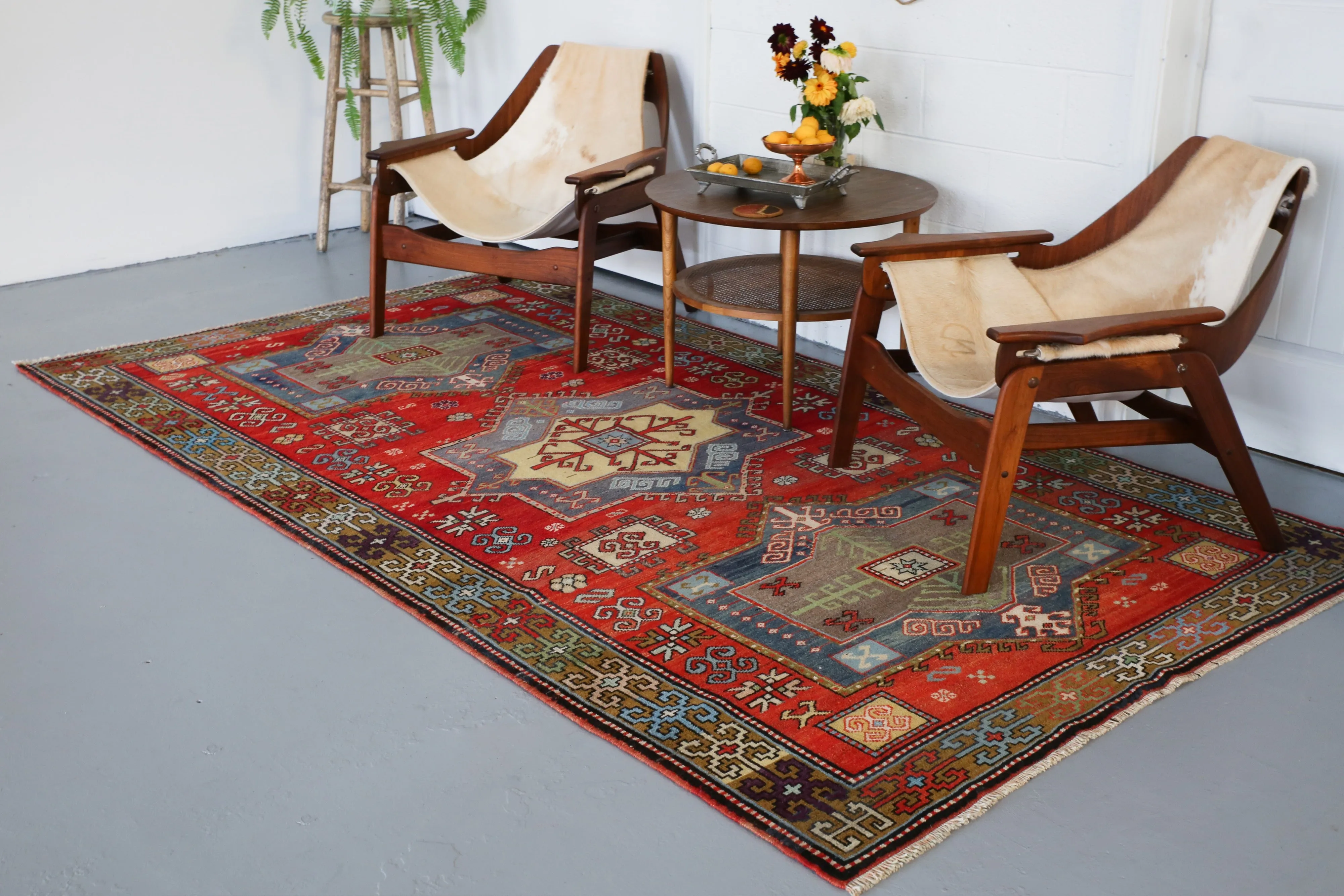 Old  Anatolian Yoruk Rug 5.4ftx9.7ft