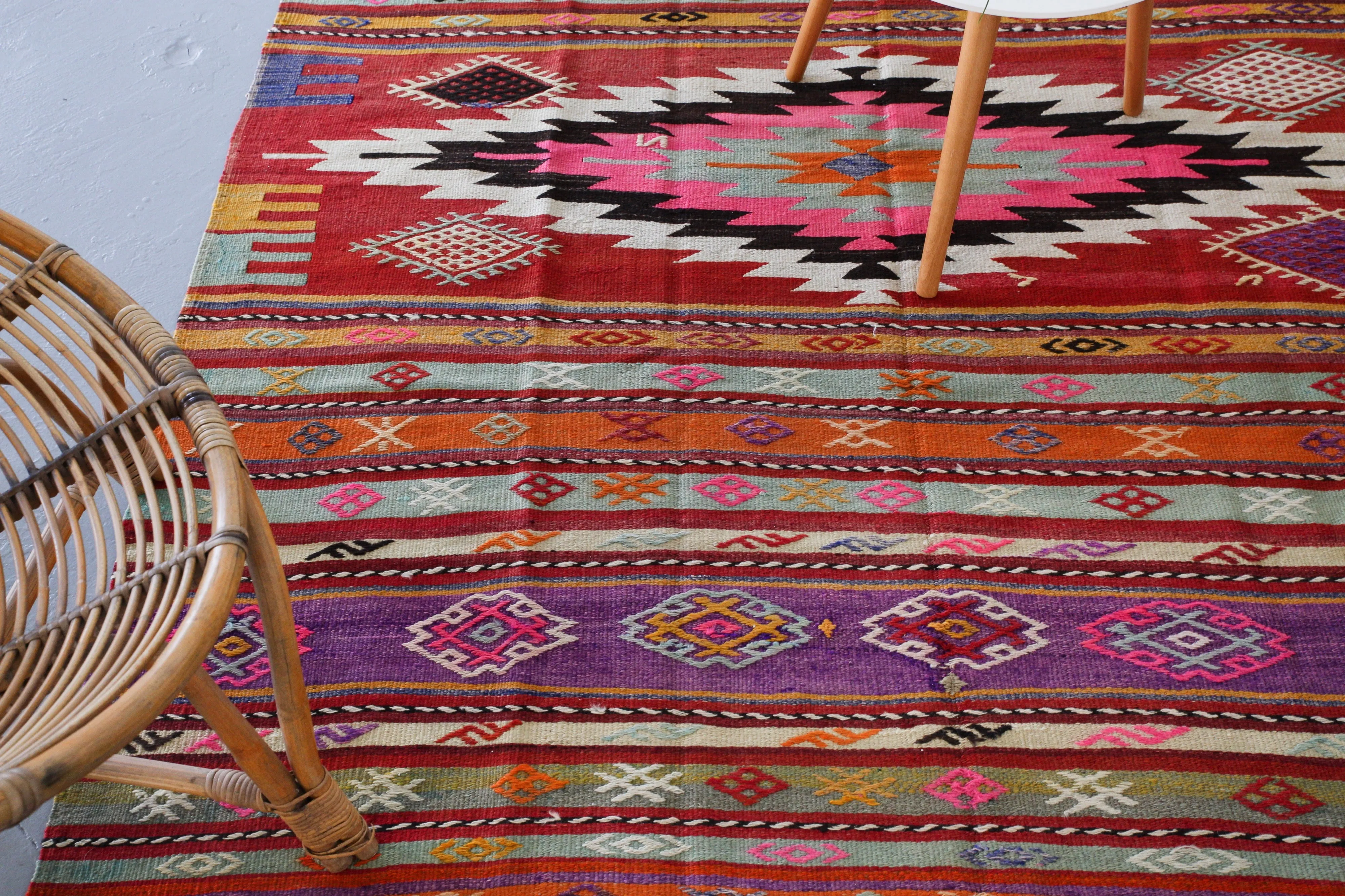 Old Manisa Kilim Rug