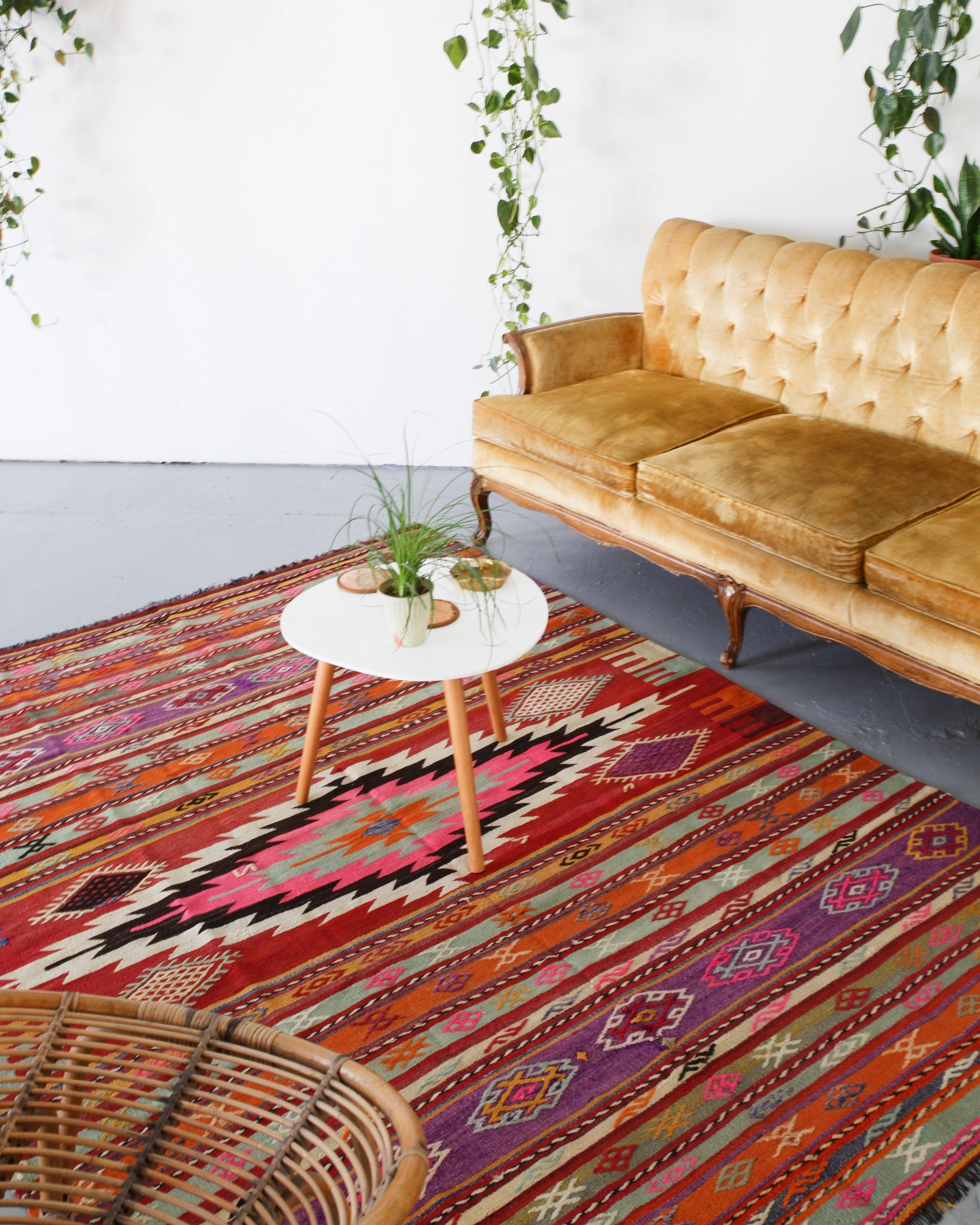 Old Manisa Kilim Rug