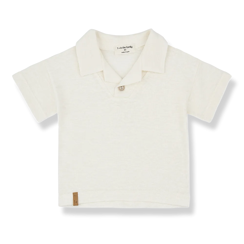 One More In The Family- SANDRO off-white short sleeve shirt