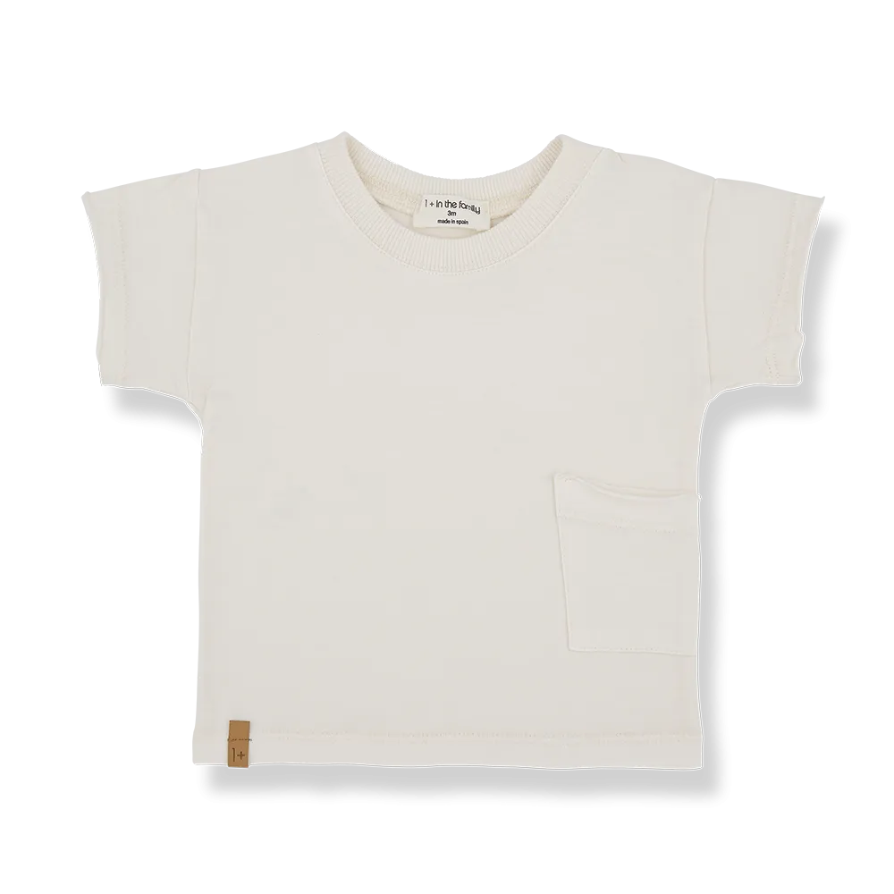 One More In The Family- XEVI off-white short sleeve shirt
