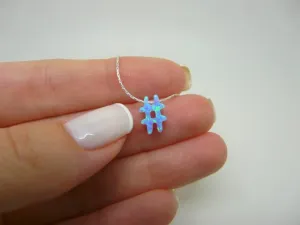 Opal Hashtag Necklace – Trendy & Fun