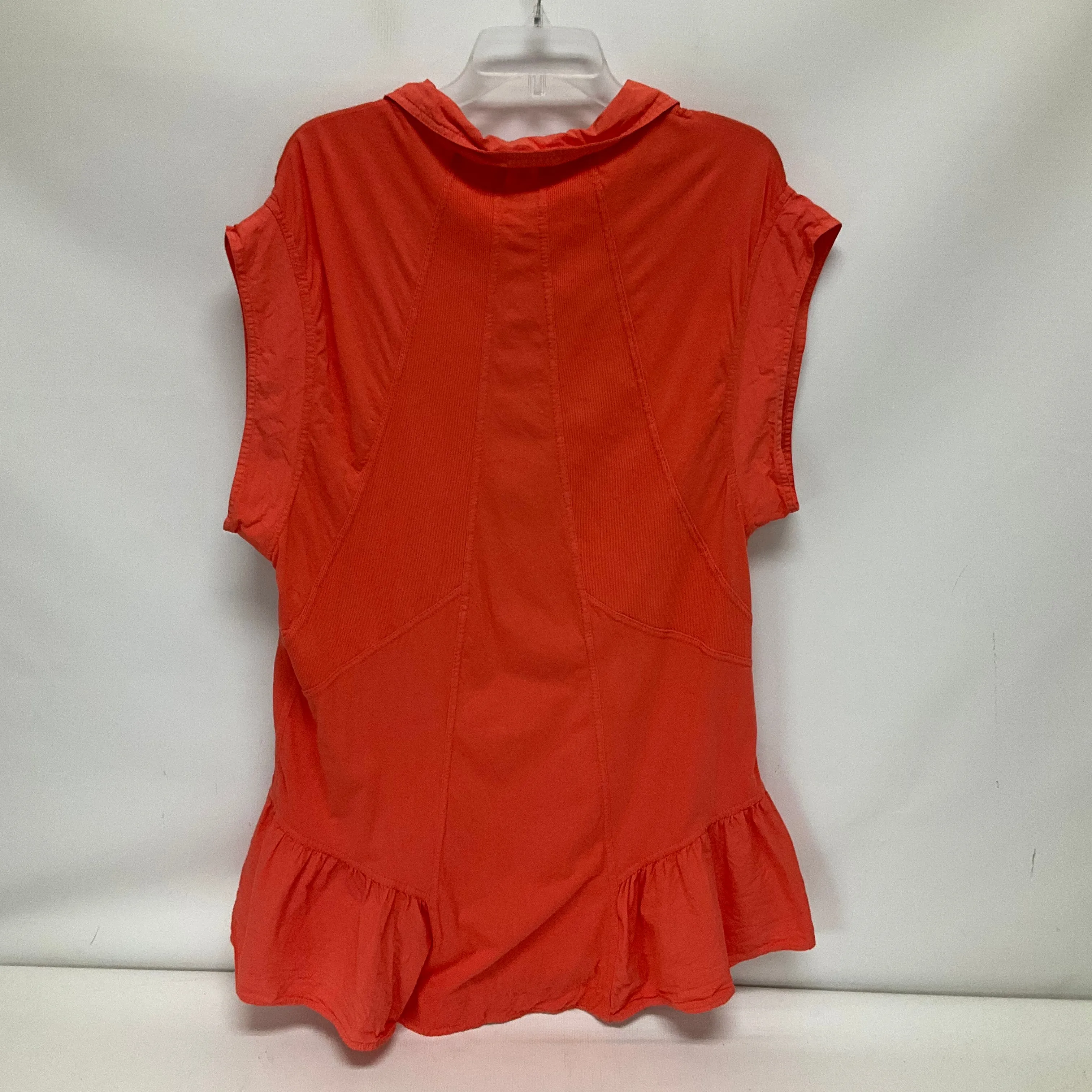 Orange Dress Casual Short Daily Practice By Anthropologie, Size L