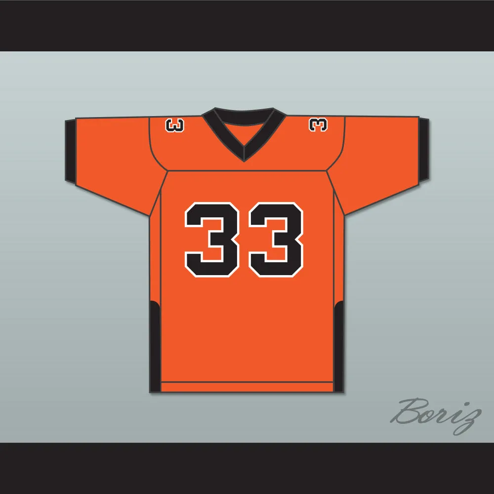 Orc Fogteeth 33 Orange Football Jersey