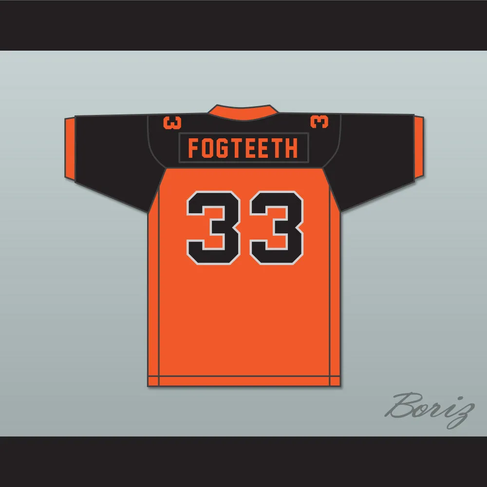 Orc Fogteeth 33 Orange/Black Football Jersey