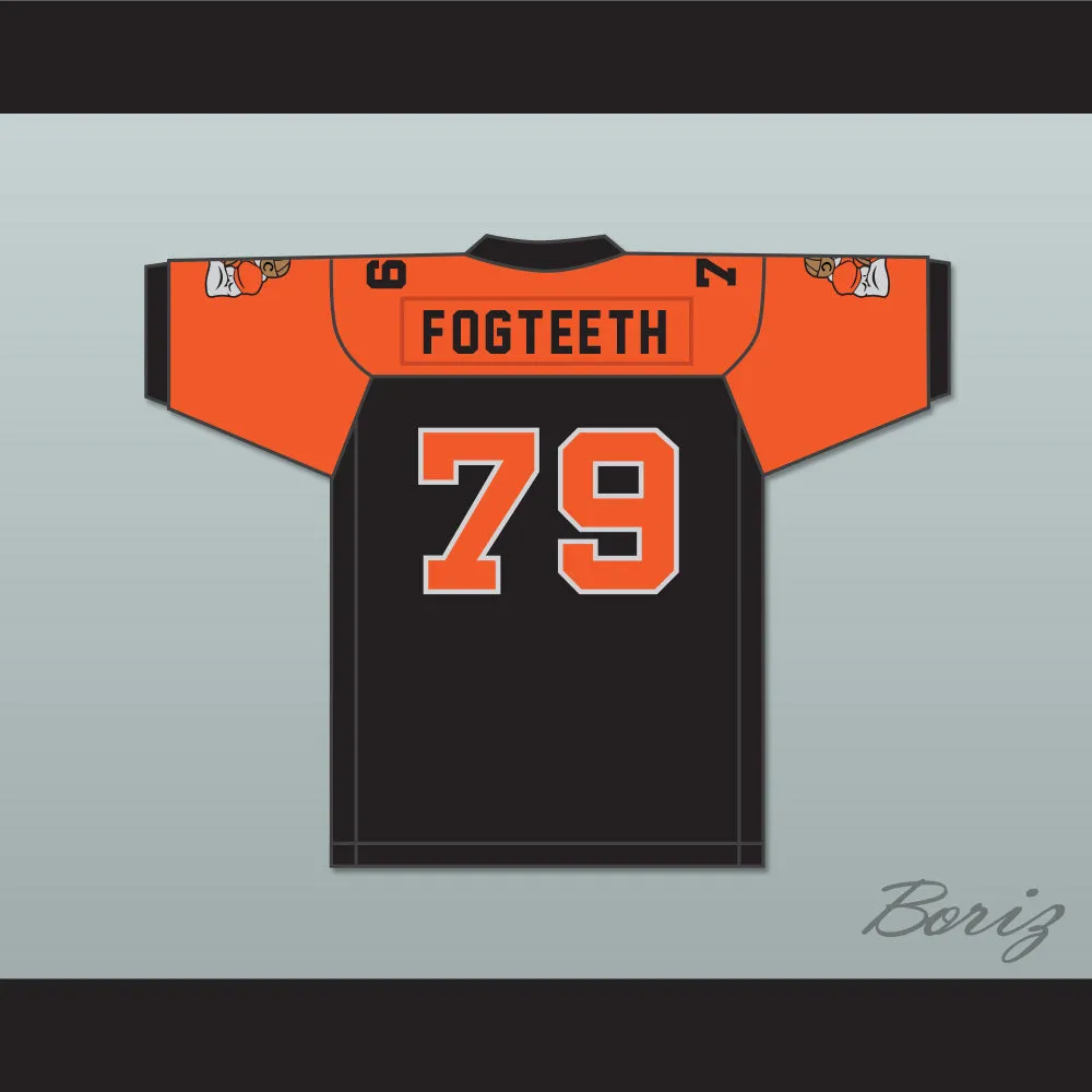 Orc Fogteeth 79 Black/Orange Football Jersey with Patches