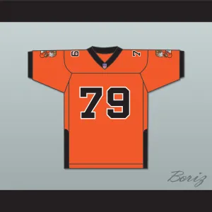 Orc Fogteeth 79 Orange Football Jersey with Patches