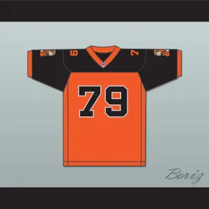 Orc Fogteeth 79 Orange/Black Football Jersey with Patches