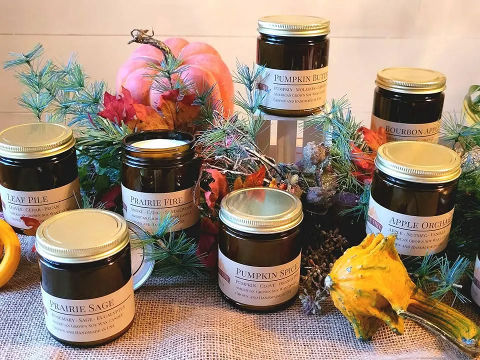 Oregon Trail Soy Wax Candle | 9 oz Amber Apothecary Jar
