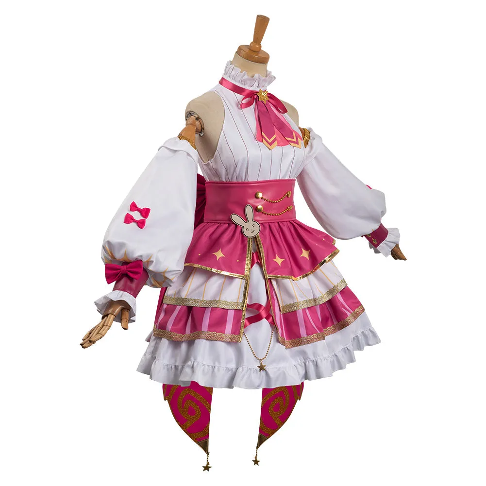 Oshi No Ko My Idol's Child Pink Singing Outfits Hoshino Ai Cosplay Costume Halloween Carnival Suit