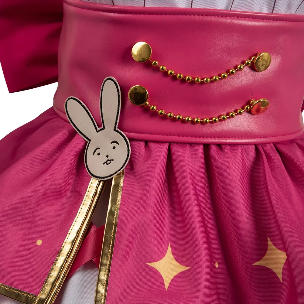Oshi No Ko My Idol's Child Pink Singing Outfits Hoshino Ai Cosplay Costume Halloween Carnival Suit