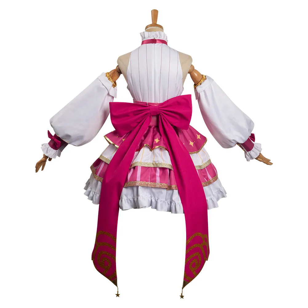 Oshi No Ko My Idol's Child Pink Singing Outfits Hoshino Ai Cosplay Costume Halloween Carnival Suit