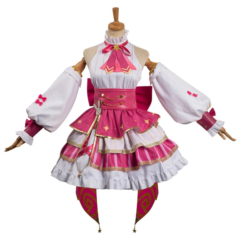 Oshi No Ko My Idol's Child Pink Singing Outfits Hoshino Ai Cosplay Costume Halloween Carnival Suit