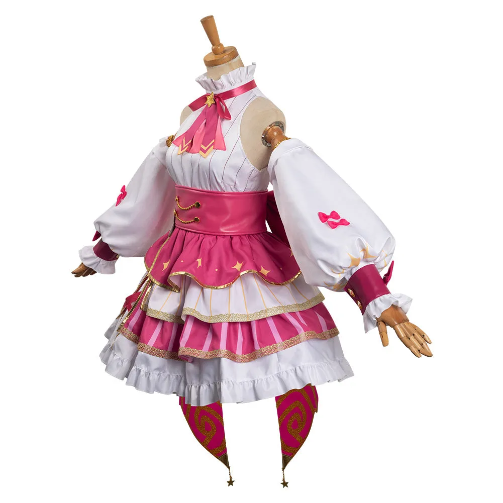 Oshi No Ko My Idol's Child Pink Singing Outfits Hoshino Ai Cosplay Costume Halloween Carnival Suit