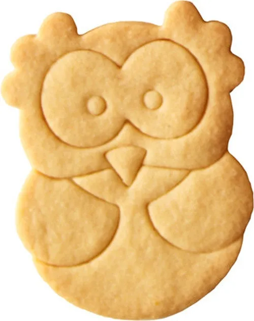 Owl Cookie Cutter with Embossed Detail 9cm