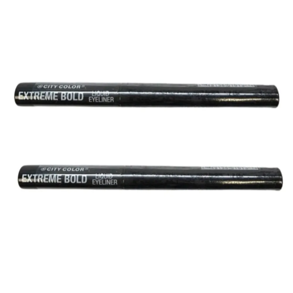 Pack of 2 CITY COLOR Extreme Bold Liquid Eyeliner, Black