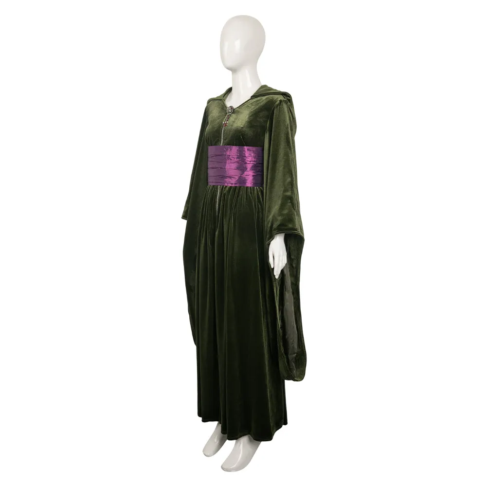 Padmé Naberrie Amidala Green Velvet Dress Cosplay Costume Outfits Halloween Carnival Suit