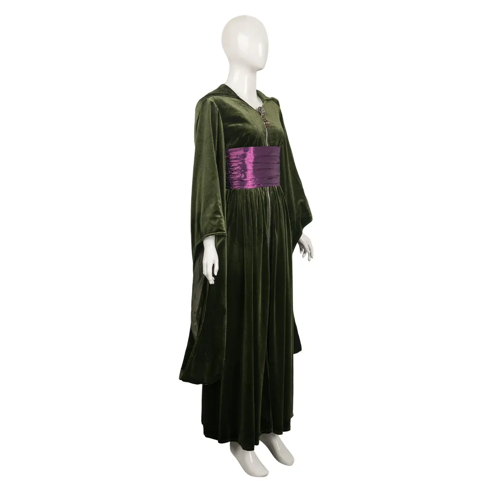 Padmé Naberrie Amidala Green Velvet Dress Cosplay Costume Outfits Halloween Carnival Suit