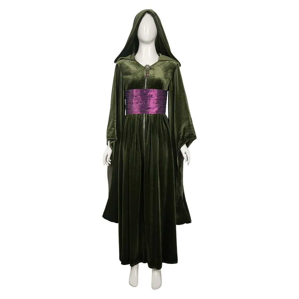 Padmé Naberrie Amidala Green Velvet Dress Cosplay Costume Outfits Halloween Carnival Suit