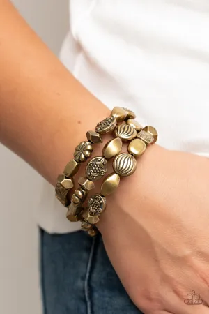 Paparazzi Charmingly Cottagecore Bracelet Brass