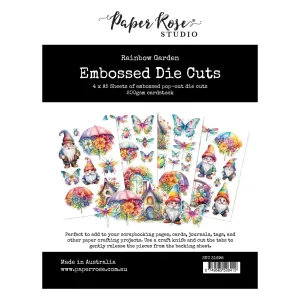 Paper Rose Studio - Rainbow Garden - Embossed Die Cuts