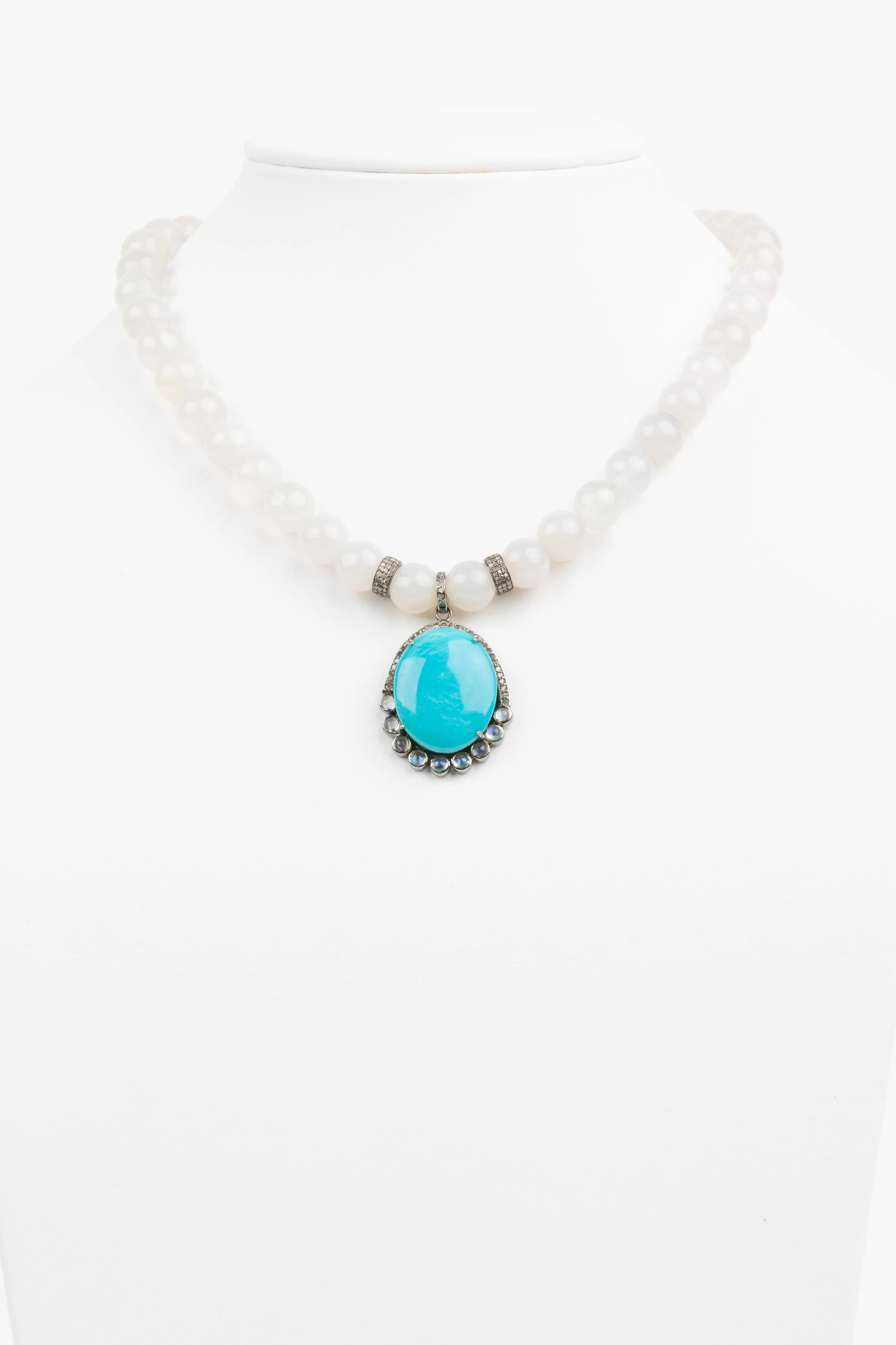 Pave Diamond, Turquoise , Agate