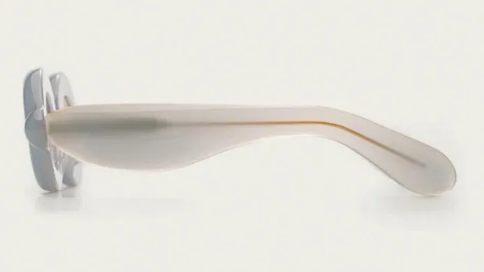 PEBBLE ROUND-Milky Blue / Gradient Brown