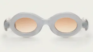 PEBBLE ROUND-Milky Blue / Gradient Brown
