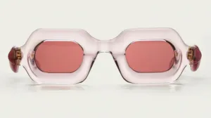 PEBBLE SQUARE-Double Pink / Dark Red