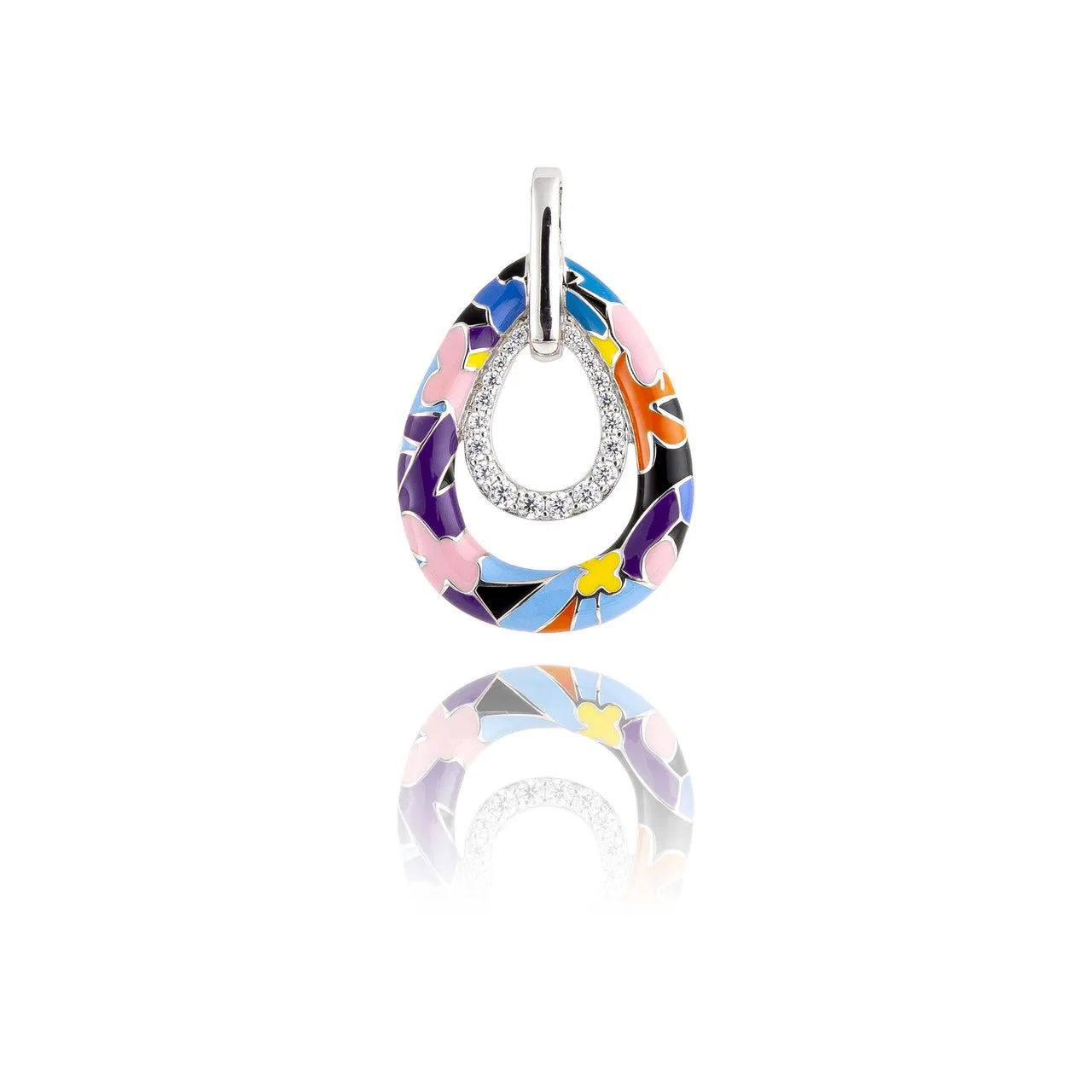 Pendentif UNASTORIA - Willemstad, Argent et Zircons (BQ14013)