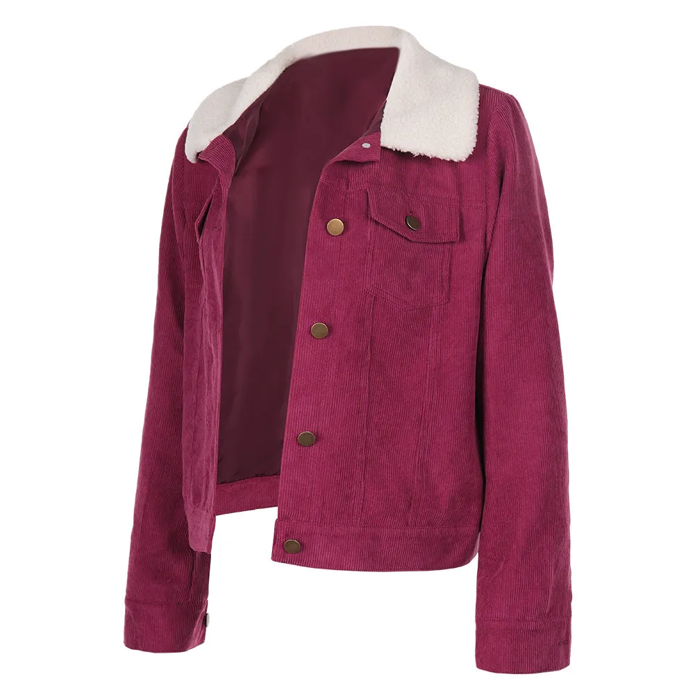 Percy Jackson Annabeth Chase Red Coat Cosplay Costume Outfits Halloween Carnival Suit