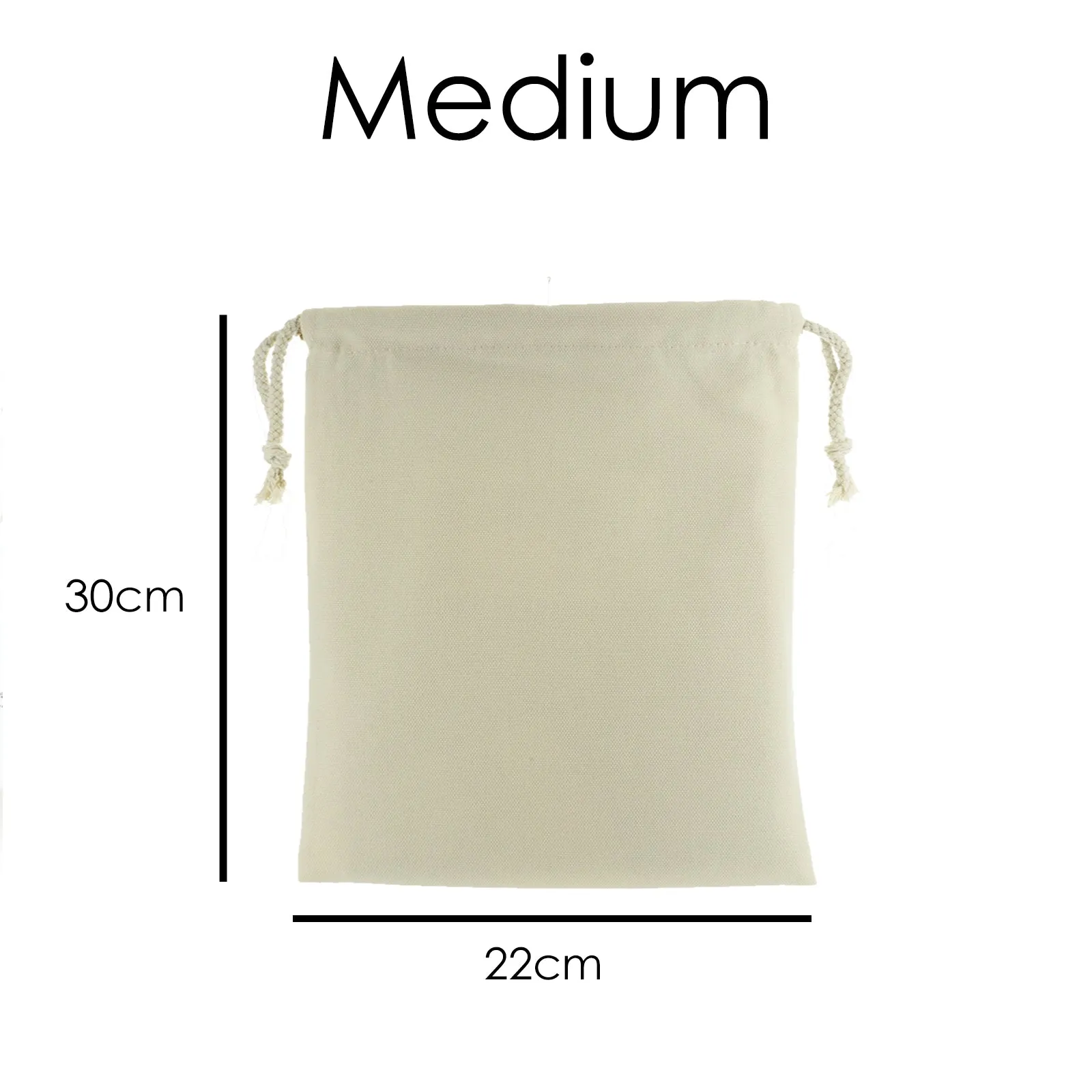 Personalised Canvas Sack with Stylish Text and Cupid Hearts Print