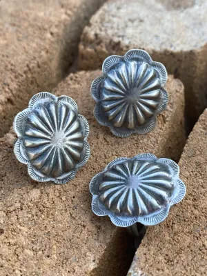Phoebe Sterling Oval Concho Ring - 1"