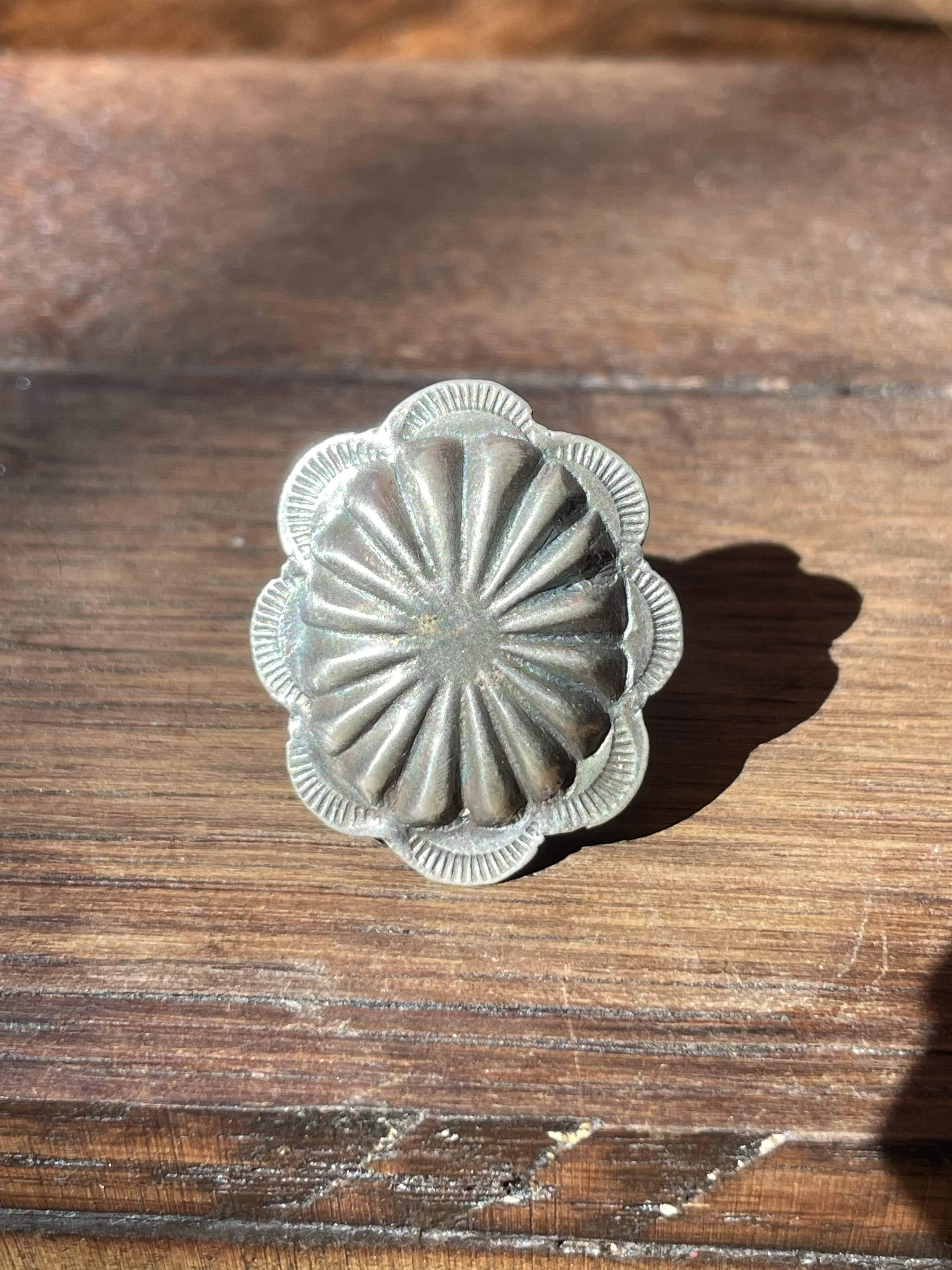 Phoebe Sterling Oval Concho Ring - 1"