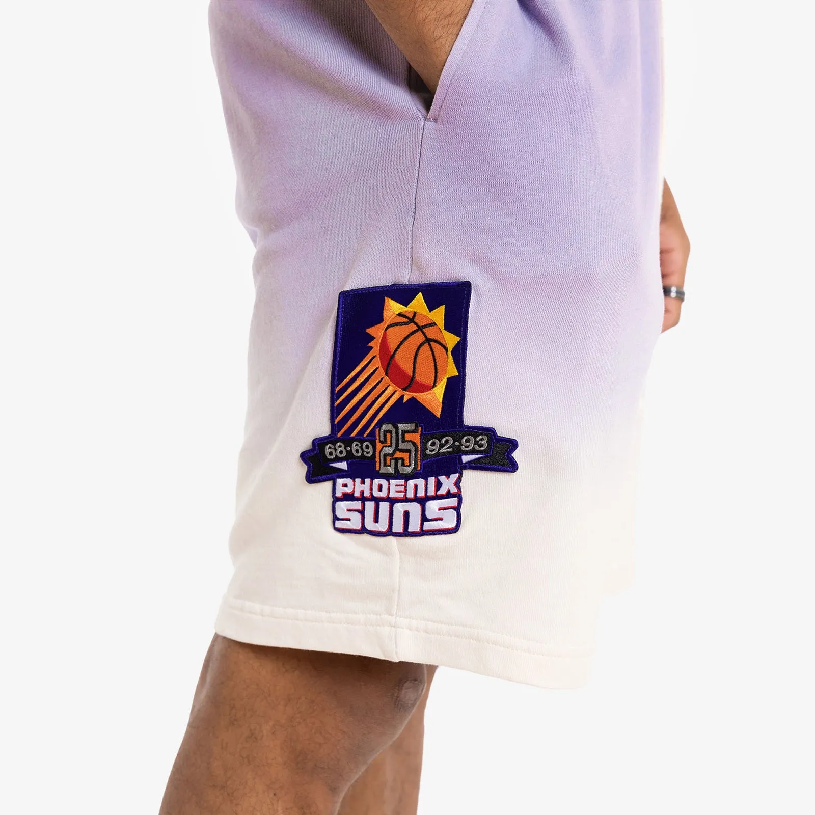 Phoenix Suns Run It Shorts - Purple/Worn White