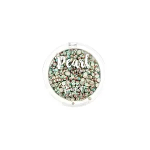 Picket Fence Gradient Flatback Pearls - Grass Green and Soft Copper